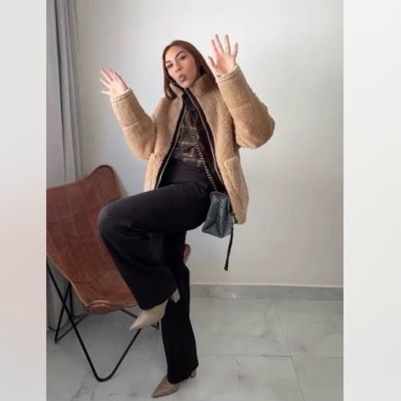 ZARA Shearling jacket -ZWcollection - Picture 15 of 15